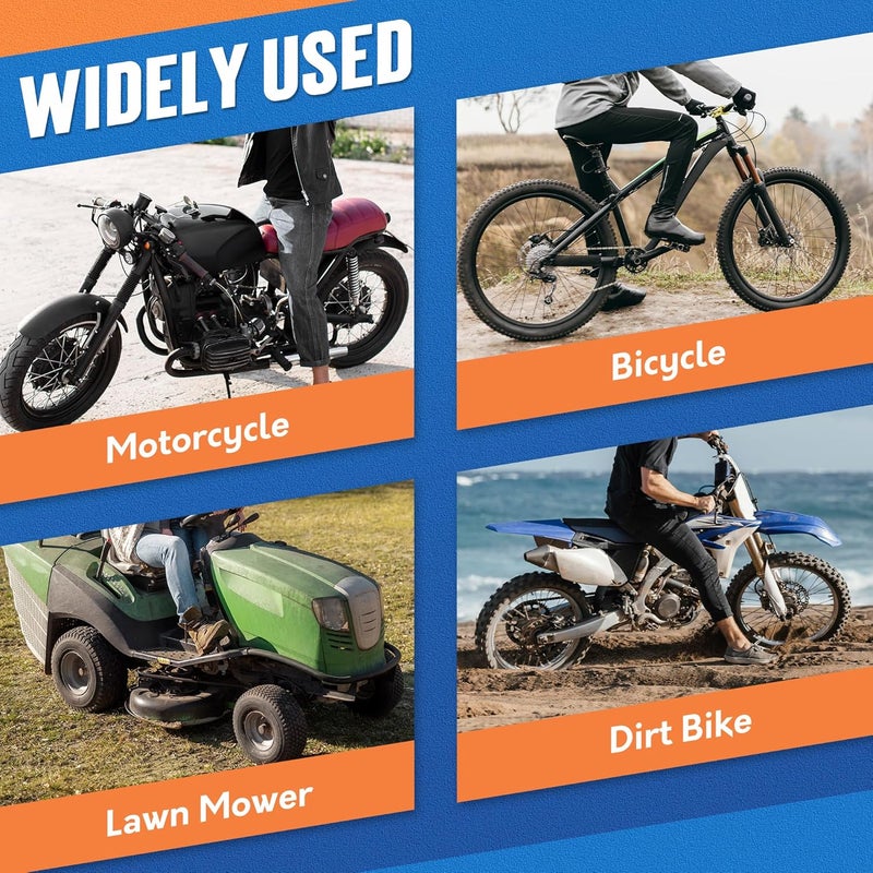 TONDA ملاعق إطارات، مجموعة تغيير الإطارات للدراجات النارية، دراجات التراب، جزازات العشب، الجرارات، مجموعة أدوات إزالة الإطارات مع واقيات الحواف، أداة الصمام، نوى الصمامات، أغطية الصمامات، سيقان الصمامات، حقيبة تخزين - Image 5